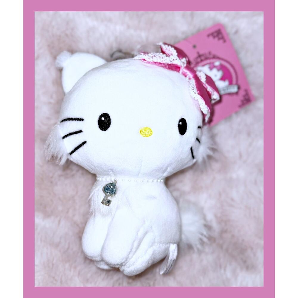 Sanrio Charmmy Kitty Mascot Holder Keychain 50th Anniversary Toy Doll Cat 2024